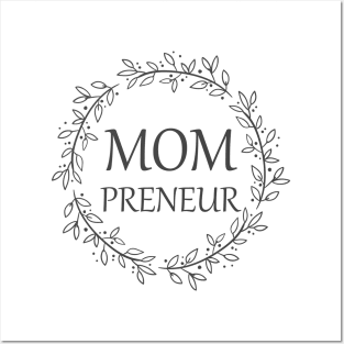 Womens Mompreneur Just A Mom Chasing Dreams Posters and Art